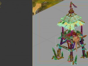 field - zhuojun army sentinel 01 Model 3D