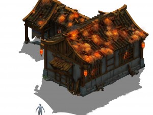 field - zhuojun small houses Modèle 3D