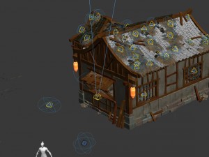field - zhuojun small houses 3D Модель