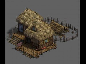 original village - house 1 3D मॉडल