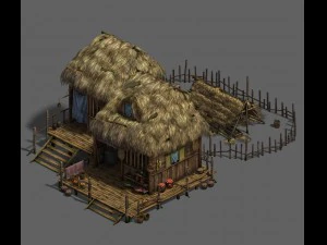 pueblo original - casa 1 Modelo 3D
