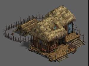 original village - house 1 3D Model