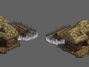 original village - house 1 3D Model
