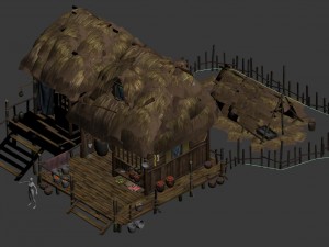 original village - house 1 3D Model