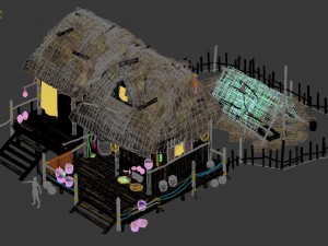 original village - house 1 3D Model