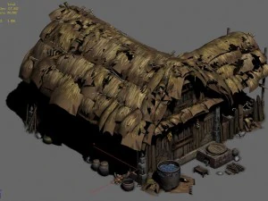 original village - house 2 3D Model
