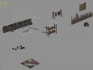 original village - debris 3D Model