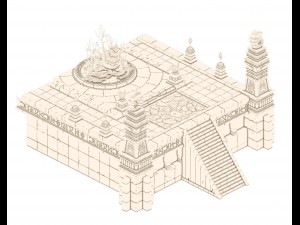 swift mountain - altar 3D 模型