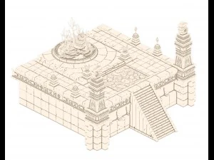 swift mountain - altar 3D Model