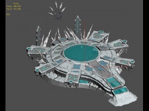strokes the mountain - the altar of magic 3D Model