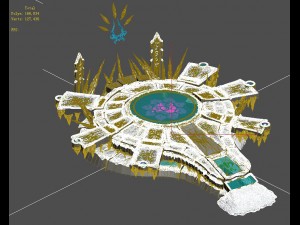 strokes the mountain - the altar of magic 3D Model