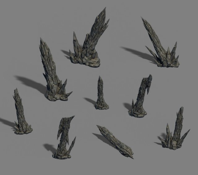 zhaoshan - stone stone teeth Modello 3D .c4d .max .obj .3ds .fbx .stl .blend 