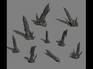 zhaoshan - stone stone teeth 3D Model