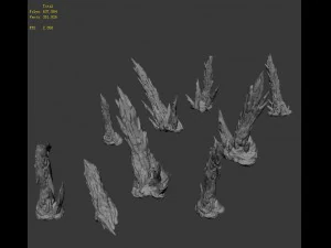 zhaoshan - stone stone teeth 3D Model