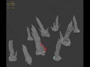 zhaoshan - stone stone teeth 3D Model