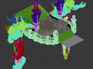 strokes the mountain - guardian beast door 3D Модель