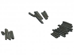 strokes the mountain - the remains of the stairs 3D Модель