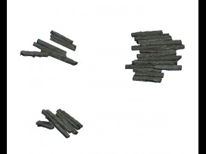 strokes the mountain - the remains of the stairs 3D Модель