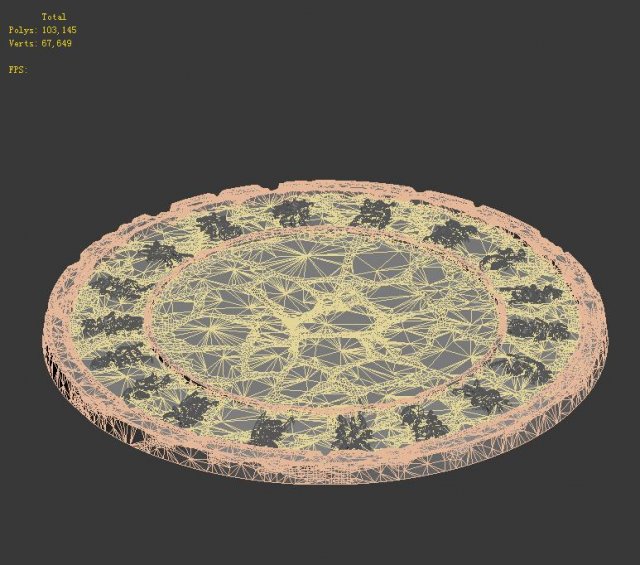 zhaoshan - relics disc pattern 3D 模型 .c4d .max .obj .3ds .fbx .stl .blend 