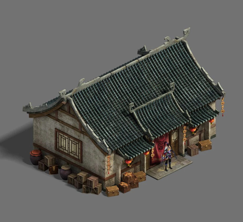 medium city - pawnshop 3D Model .c4d .max .obj .3ds .fbx .stl .blend 