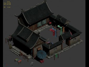 medium city - clothing store 3D मॉडल