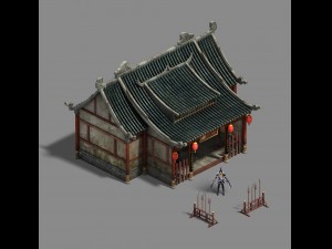 medium city - government office 3D 모델