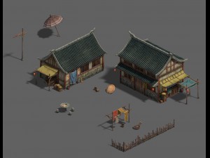 medium city - residential 3 3D Model