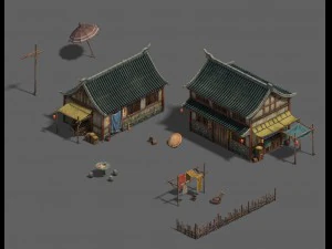 중간 도시 - 주거 지역 3 3D 모델