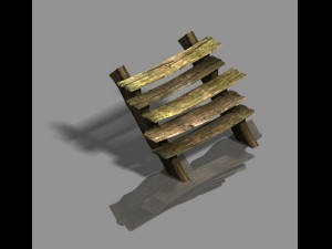 medium city - wooden bridge 3D 모델