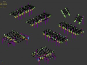 medium city - wooden bridge 3D 모델