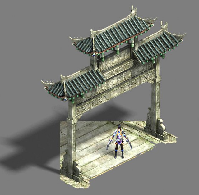 medium city - arch 3Dモデル .c4d .max .obj .3ds .fbx .stl .blend 