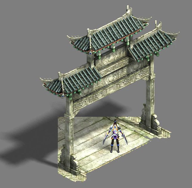 medium city - arch 3D Model .c4d .max .obj .3ds .fbx .stl .blend 