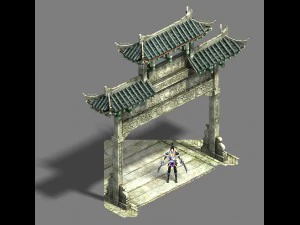 medium city - arch 3D Model