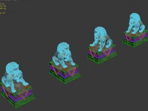 cidade m&eacute;dia - le&atilde;o de pedra Modelo 3D