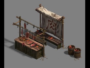 medium city - stall 1 3D 모델