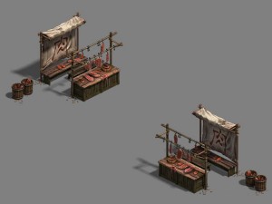 medium city - stall 1 3D 모델
