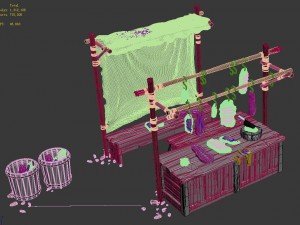 medium city - stall 1 3D 모델