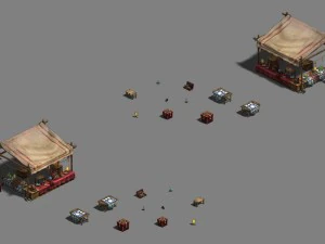 medium city - stall 2 3D Model