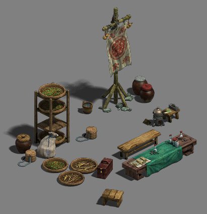 medium city - booth 3 3D-Modell .c4d .max .obj .3ds .fbx .stl .blend 