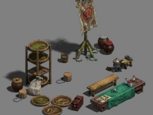 medium city - booth 3 3D Model