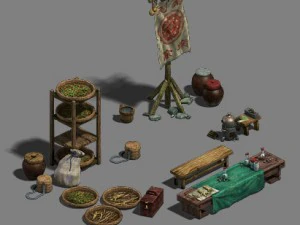 medium city - booth 3 3D Model