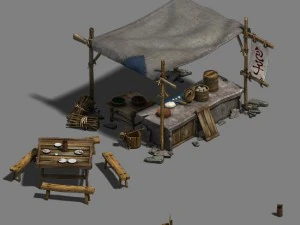 中等城市 - 4号展位 3D 模型