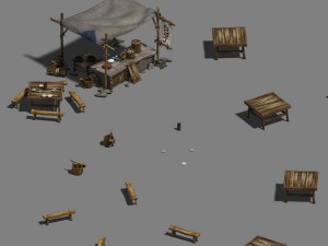 medium city - booth 4 3D Model