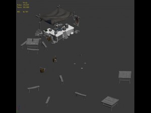 medium city - booth 4 3D Model