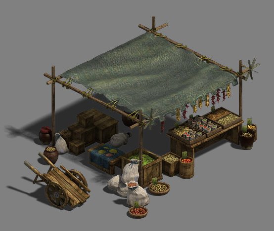 medium city - booth 5 3D Модель .c4d .max .obj .3ds .fbx .stl .blend 
