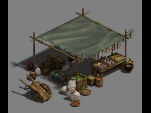 medium city - booth 5 3D Model