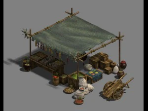 medium city - booth 5 3D Model