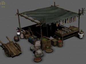 medium city - booth 5 3D Модель
