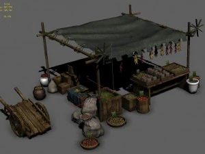 medium city - booth 5 3D Model