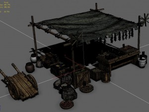 medium city - booth 5 3D Модель